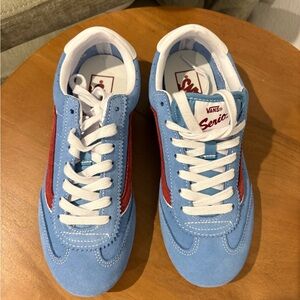 Vans Senio Blue and Red Sneakers